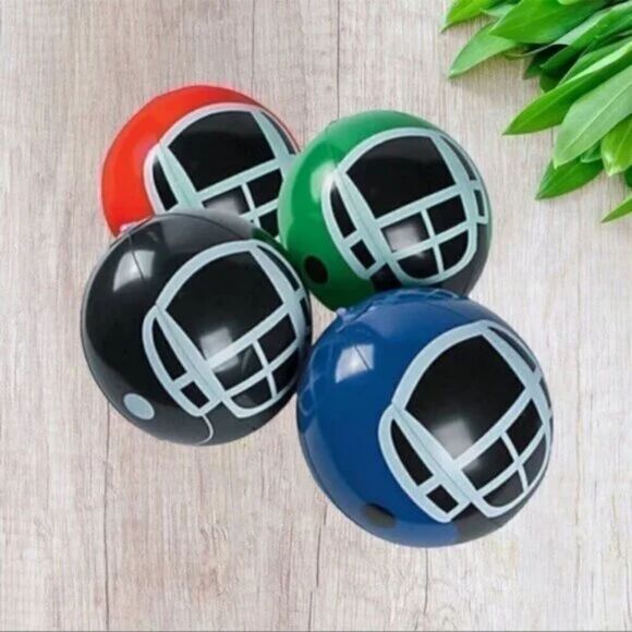 Vinyl Helmet Inflatable Ball - RED 1 PC - Picture 1 of 2